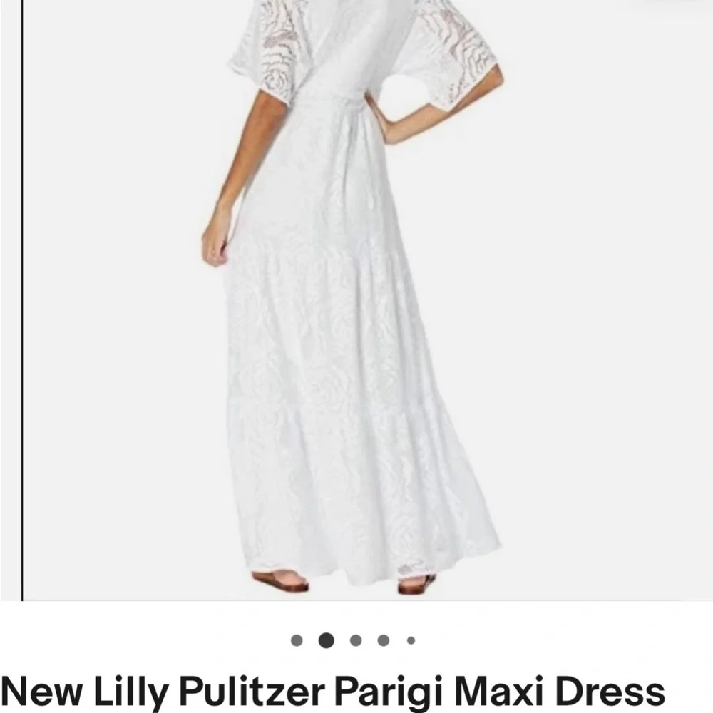 New Lilly Pulitzer Parigi Maxi Dress Resort White xl - Picture 2 of 9